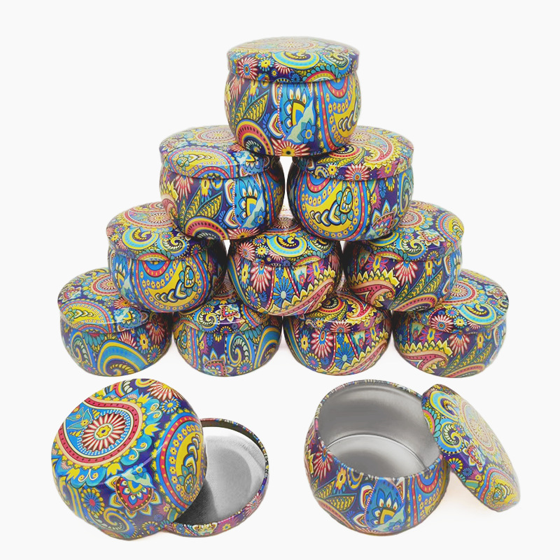 Art Craft Zoo - 120pcs Tinplate Empty Candle Jars 4.4Oz