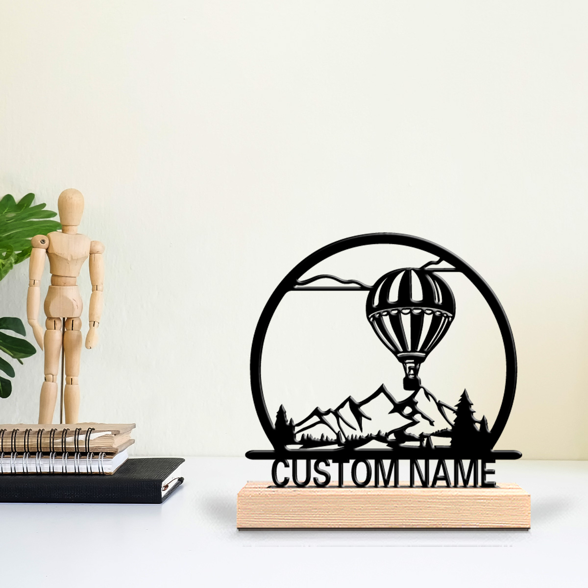 Art Craft And - 1pc Hot air balloon Customized Name
