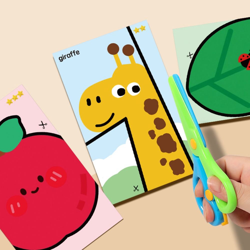 Art Craft Preschool - Safety Children Paper Cuttings Kits with
