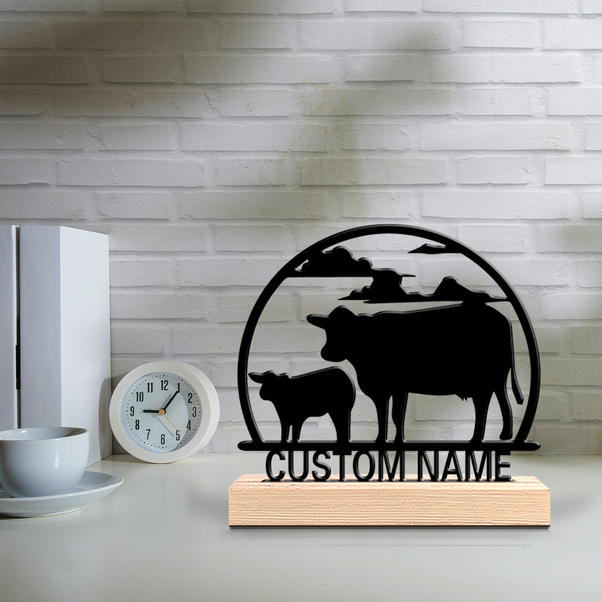 Art Craft And - 1pc Fashion Cow Customizable Name Metal