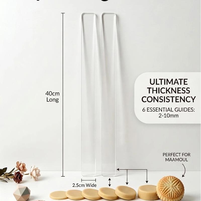 2Pcs Acrylic Thickness Ruler 2 - огляд і ціна Art Craft Clay