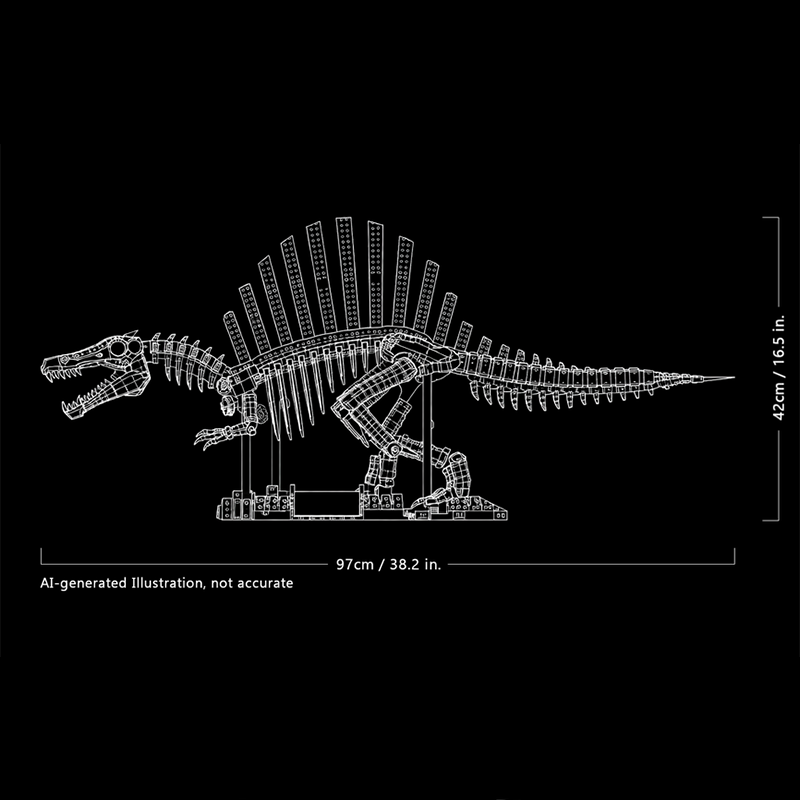 2246pcs MOC Dinosaurs Spinosau - огляд і ціна Art Craft Building
