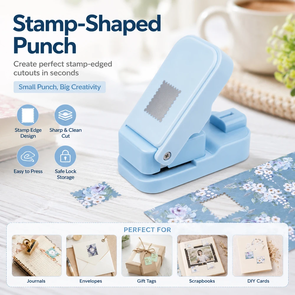 Postage Stamp Edge Paper Punch - огляд і ціна Art Craft And