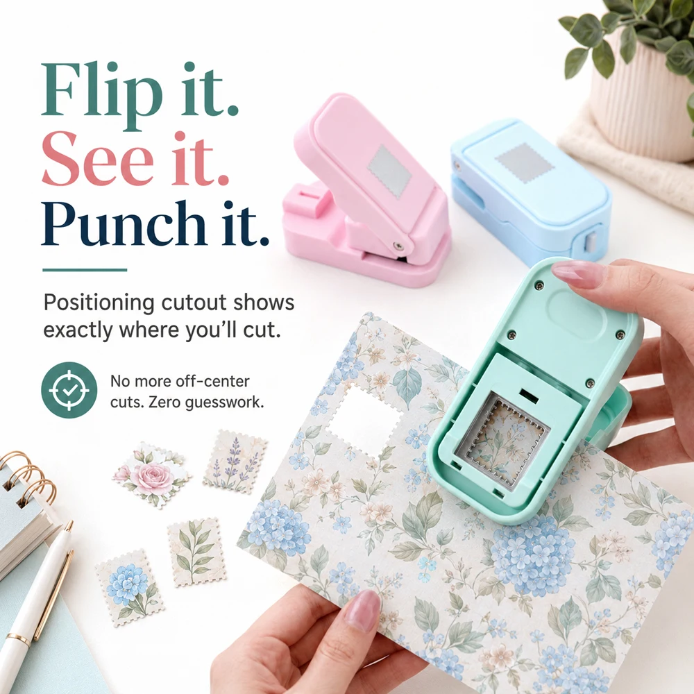 Postage Stamp Edge Paper Punch - огляд і ціна Art Craft And