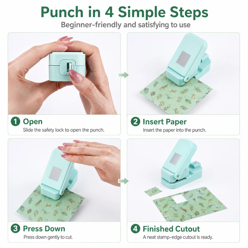 Postage Stamp Edge Paper Punch - огляд і ціна Art Craft And