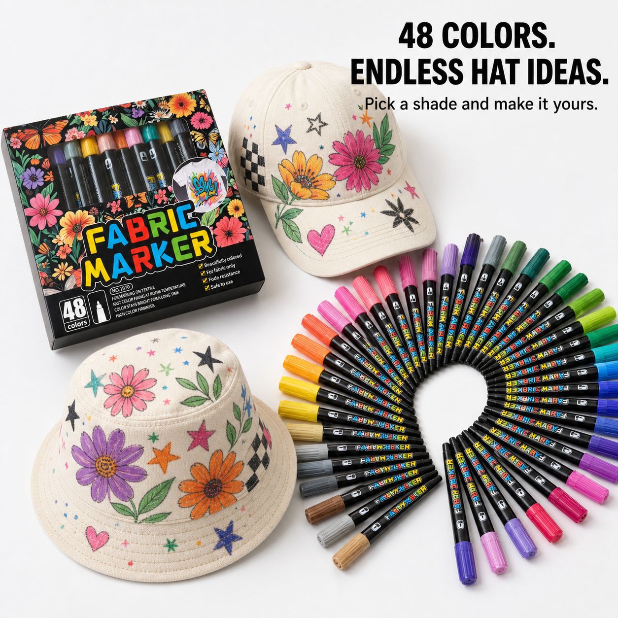 24/36/48-color fabric markers  - огляд і ціна Art Craft Stationery