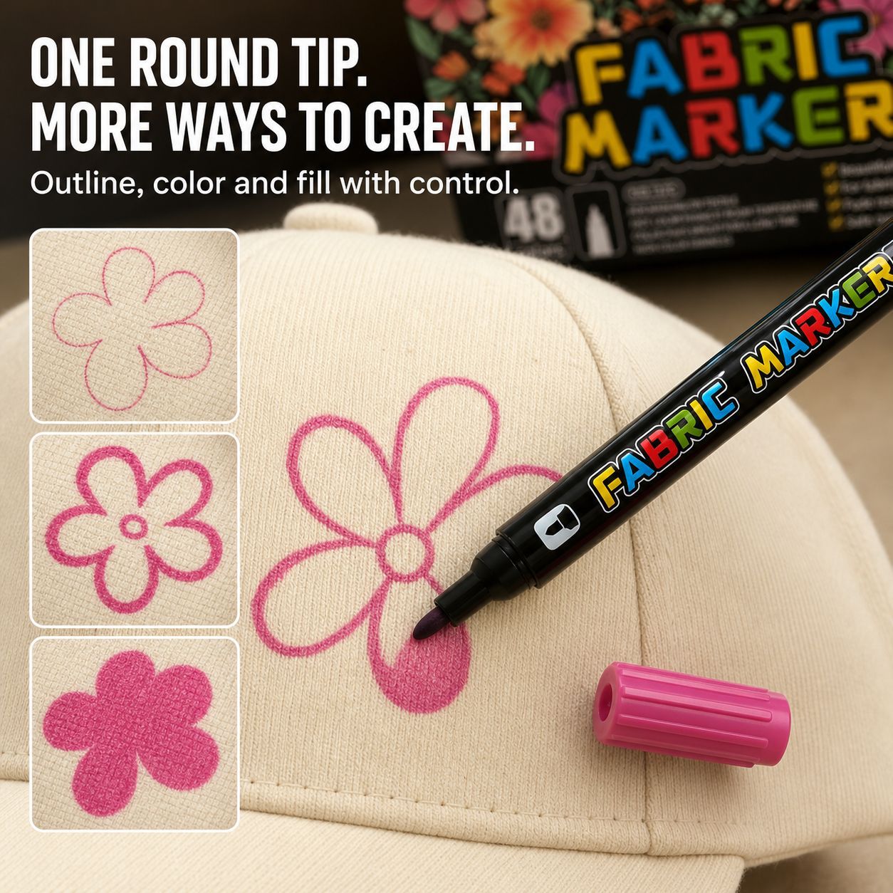 24/36/48-color fabric markers  - огляд і ціна Art Craft Stationery