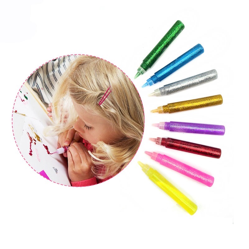 1pc Colored Drawing Glitter Po - огляд і ціна Art Craft Stationery