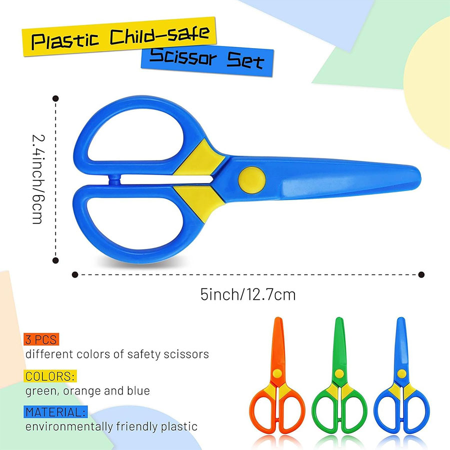 Plastic Safety Scissors Blunt  - огляд і ціна Art Craft Preschool