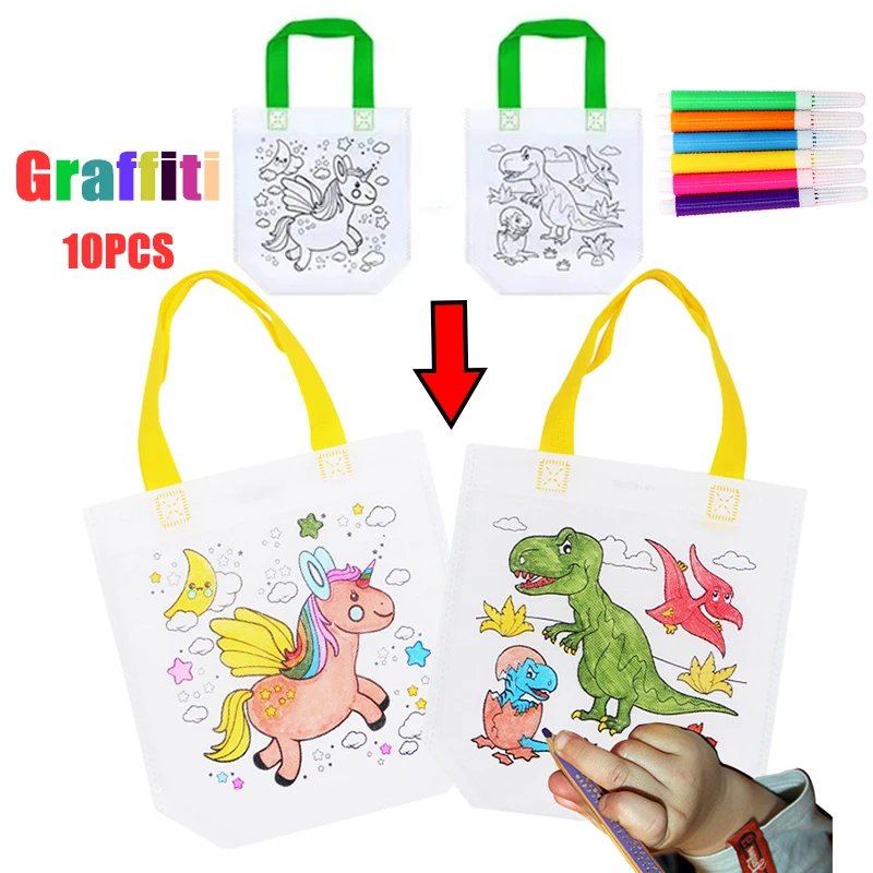 1-10pcs Sets DIY Graffiti Bag  - огляд і ціна Art Craft 4 Years Old