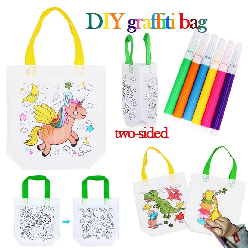 1-10pcs Sets DIY Graffiti Bag  - огляд і ціна Art Craft 4 Years Old