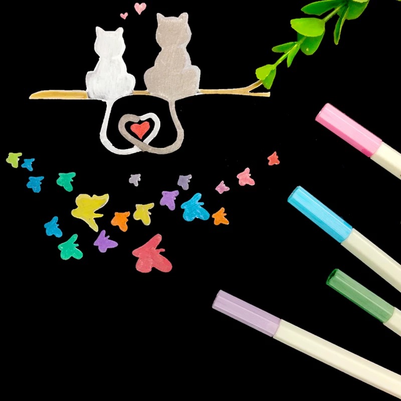 12pcs Colorful Metallic Pen, D - огляд і ціна Art Craft Stationery