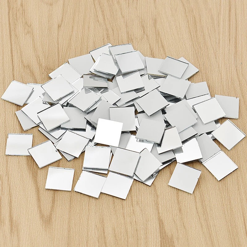 10*10MM 100Pcs Self-Adhesive G - огляд і ціна Art Craft Mirror