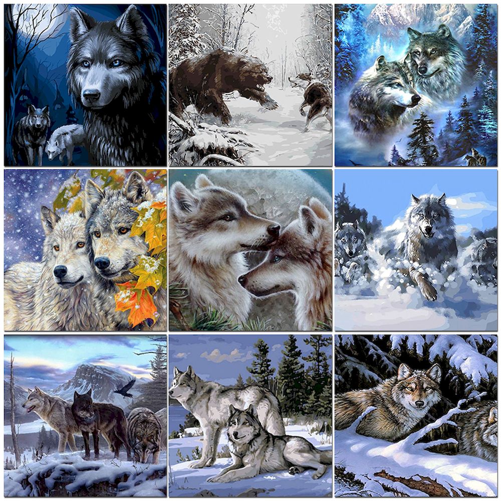 Painting By Numbers Wolf Oil P - огляд і ціна Art Craft Picture