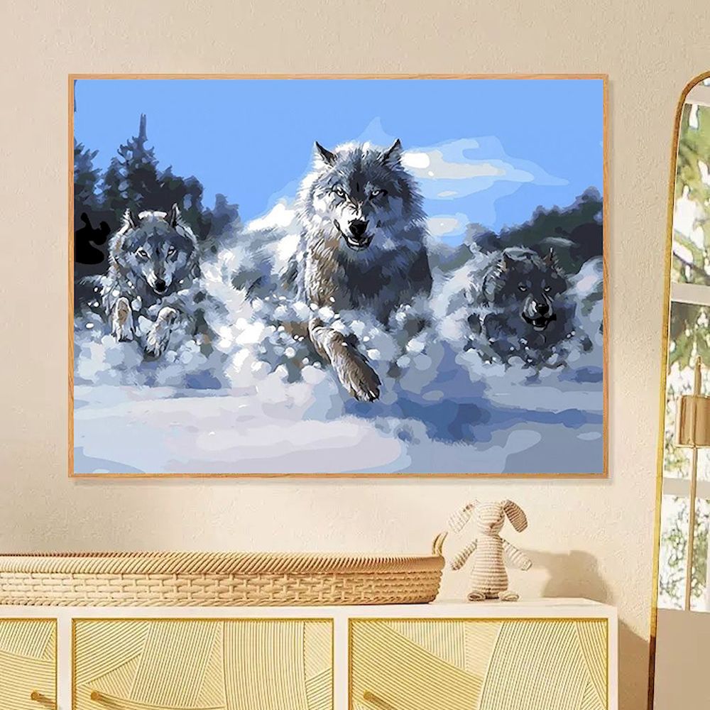 Painting By Numbers Wolf Oil P - огляд і ціна Art Craft Picture