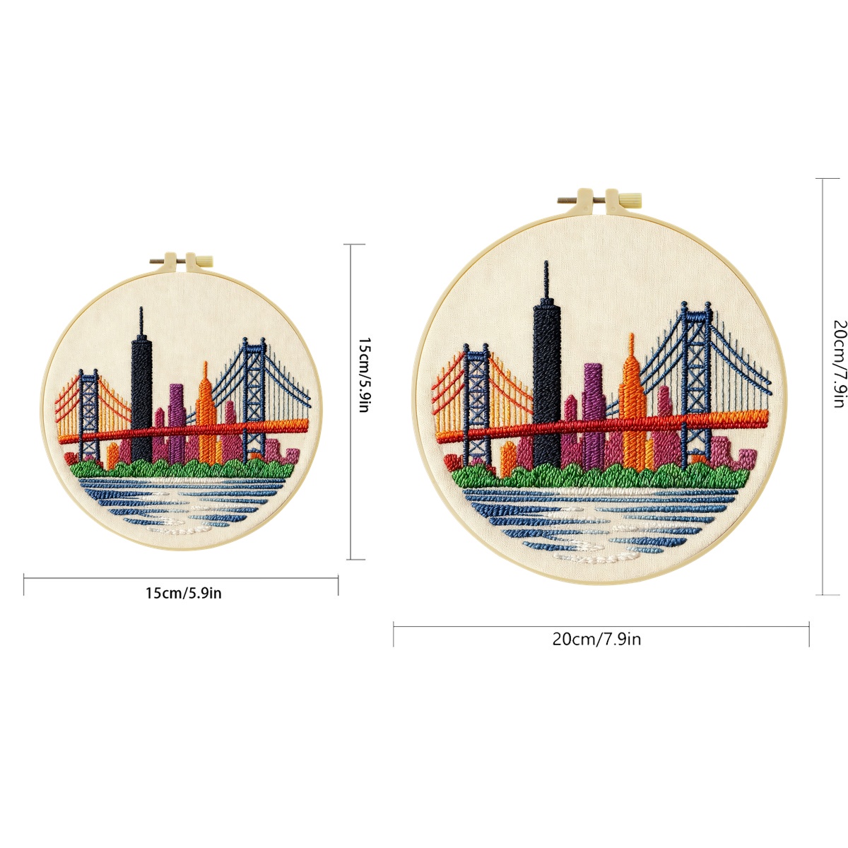 New York skyline 1PCS Diy Embr - огляд і ціна Art And Craft New York