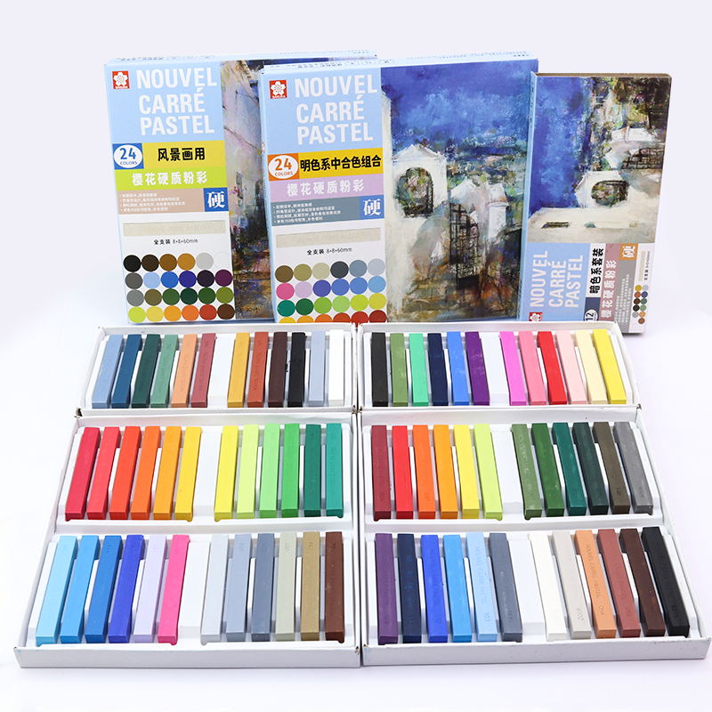 Sakura Hard Pastel Crayon 12/2 - огляд і ціна Chalk Pastel Set