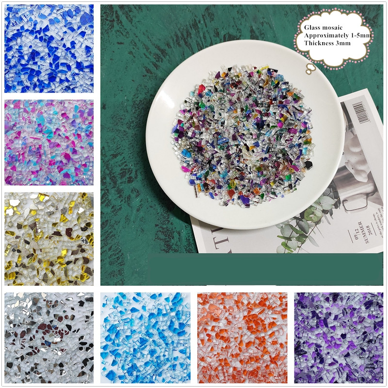 100g Mixed Color Crystal Glass - огляд і ціна Art Craft Mirror
