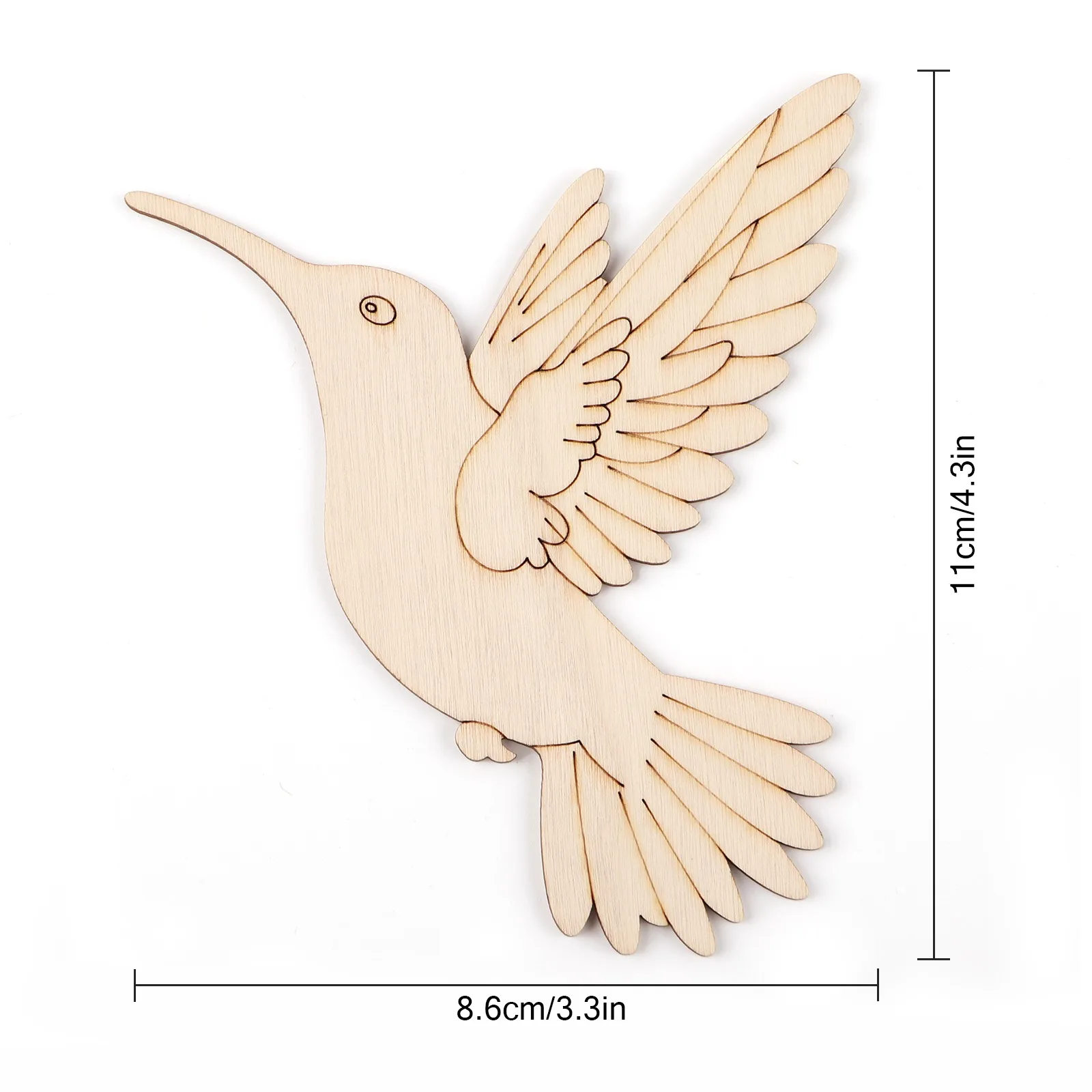 10pcs Unfinished Wood Animal B - огляд і ціна Art Craft And