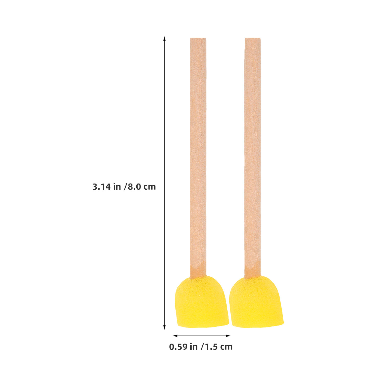 80Pcs Round Sponge Paint Brush - огляд і ціна Art Craft Preschool