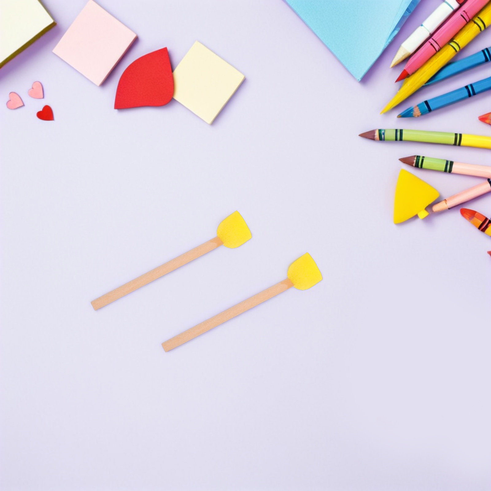 80Pcs Round Sponge Paint Brush - огляд і ціна Art Craft Preschool