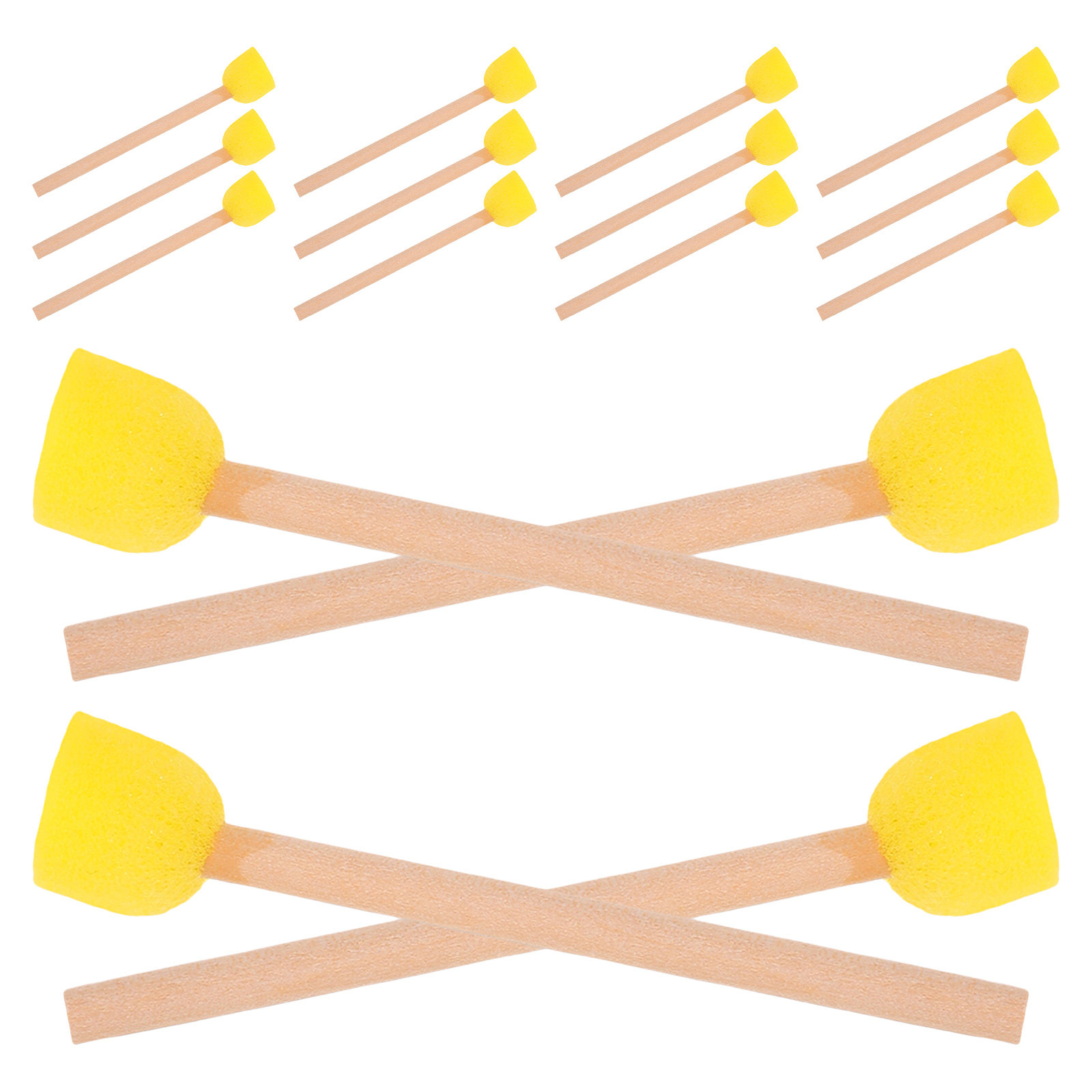 80Pcs Round Sponge Paint Brush - огляд і ціна Art Craft Preschool