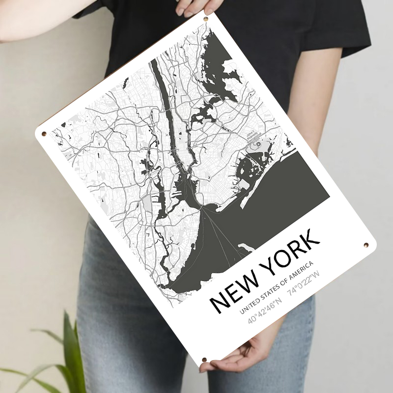 New York City Map Art Metal Wa - огляд і ціна Art And Craft New York