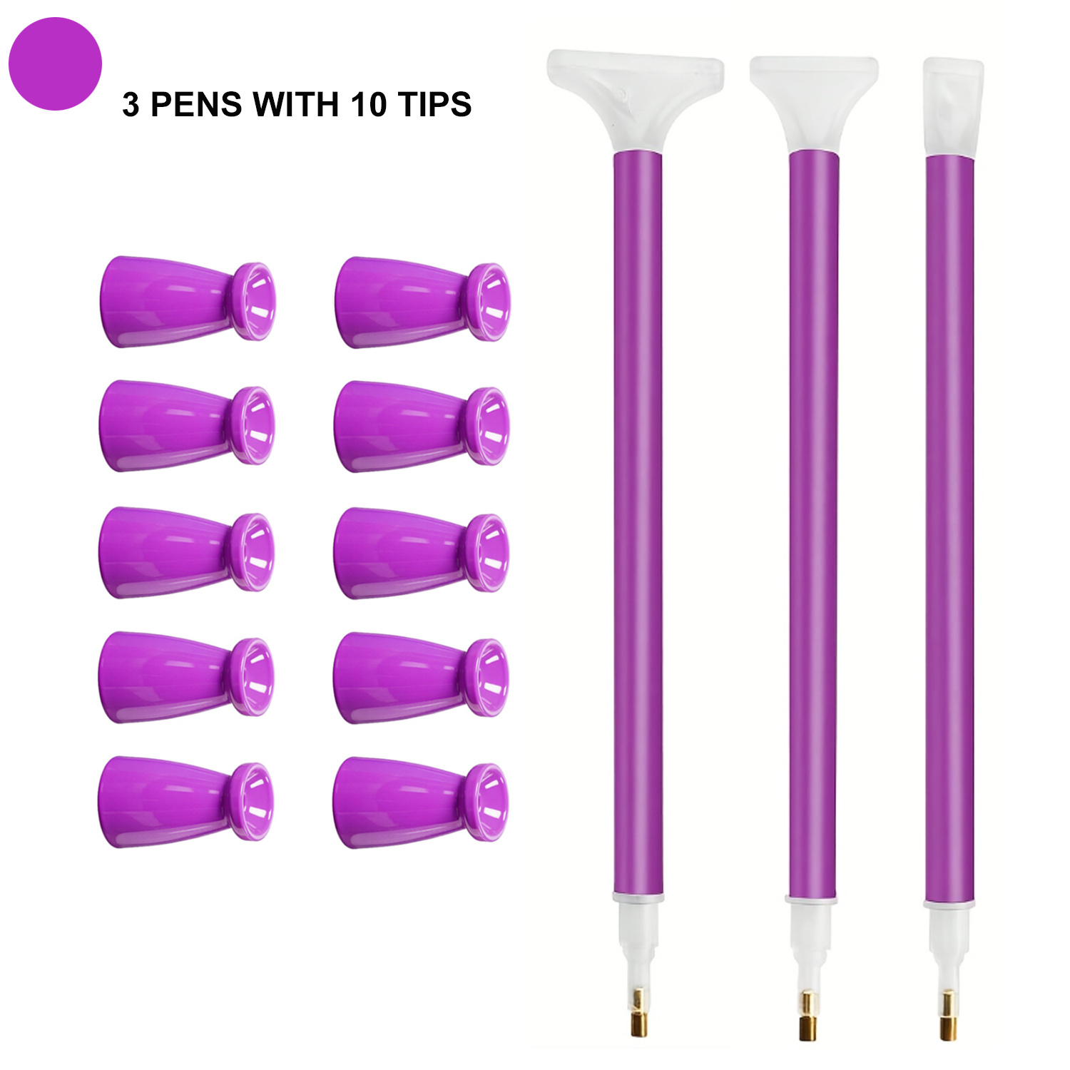 10 Silicone Tips & 3 Pens Diam - огляд і ціна Art Craft Painting