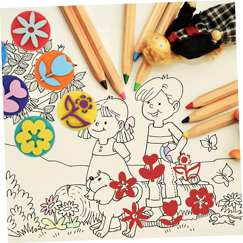 6Pcs/bag Foam Stamps for Paint - огляд і ціна Art Craft 4 Years Old