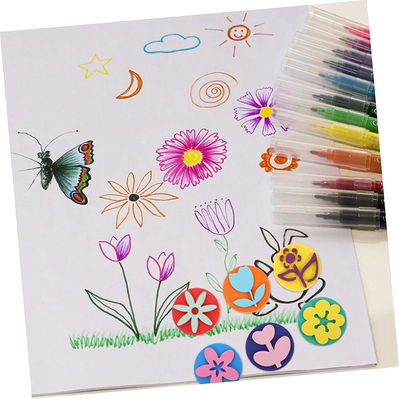 6Pcs/bag Foam Stamps for Paint - огляд і ціна Art Craft 4 Years Old