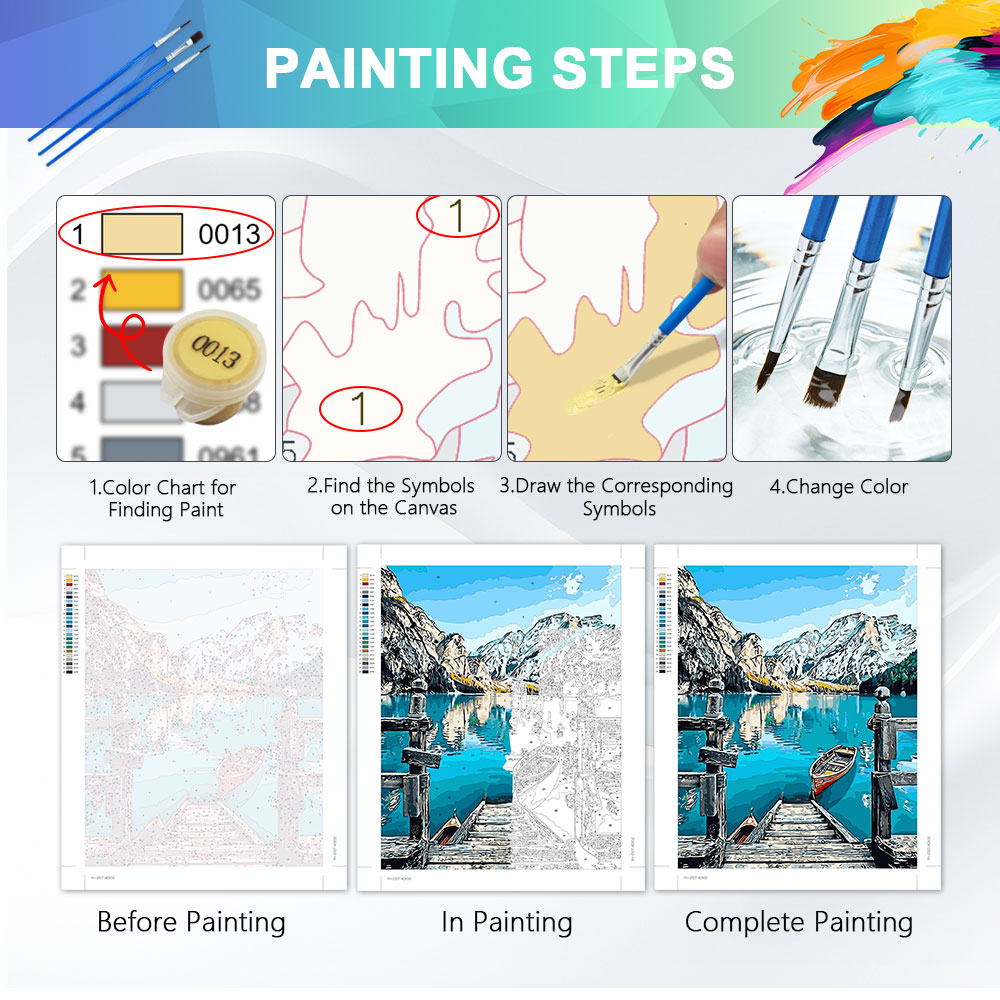 HUACAN Painting By Number Kits - огляд і ціна Art Craft Picture