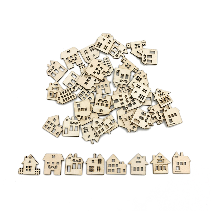 50pcs Unpainted Wood Slices fo - огляд і ціна Art Craft Preschool