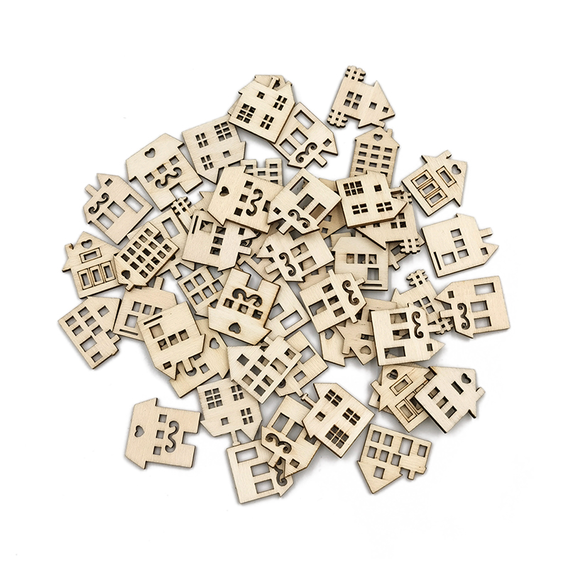 50pcs Unpainted Wood Slices fo - огляд і ціна Art Craft Preschool