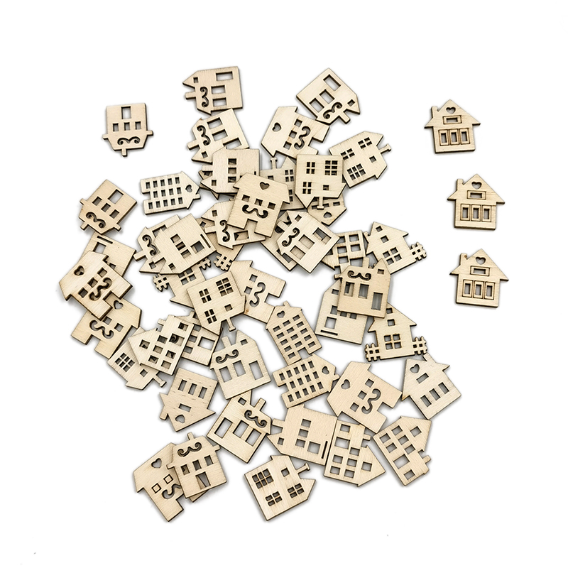 50pcs Unpainted Wood Slices fo - огляд і ціна Art Craft Preschool