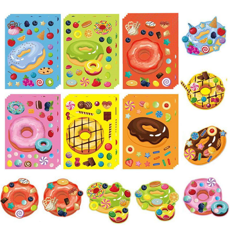Make a Face Donut Stickers for - огляд і ціна Art Craft 4 Years Old