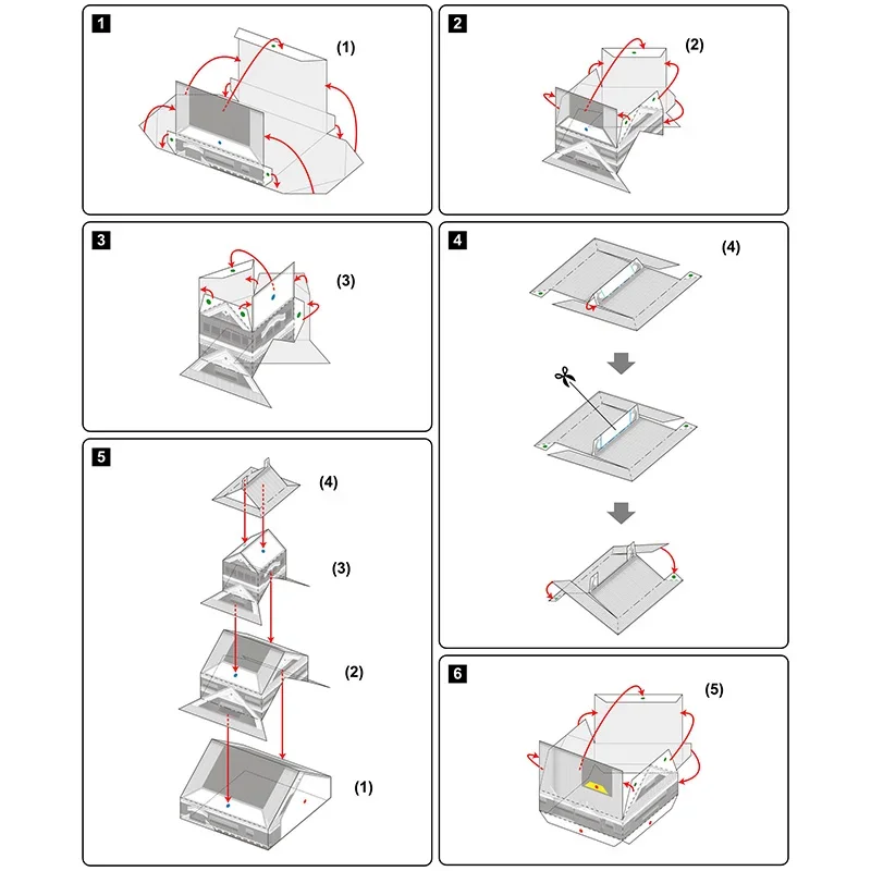 Japan Kumamoto Castle Folding  - огляд і ціна Art Craft Building